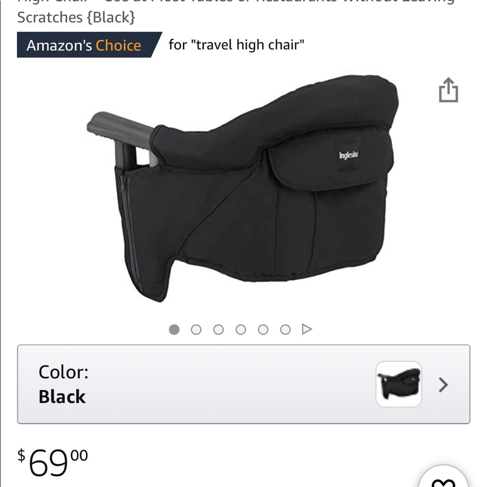 Never been used Inglesina Travel High Chair